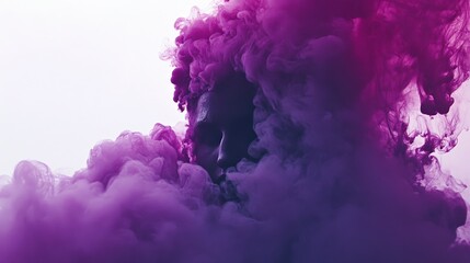 Naklejka premium Vibrant Watercolor Splash on White Canvas