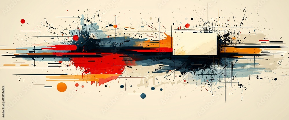 Poster abstract art splash background with empty space