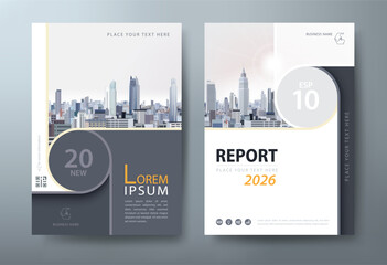 monotone annual report brochure flyer, Leaflet presentation, book cover templates, layout in A4 size