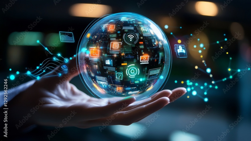 Poster digital transformation in technology a glimpse into the future of connectivity innovation and commun