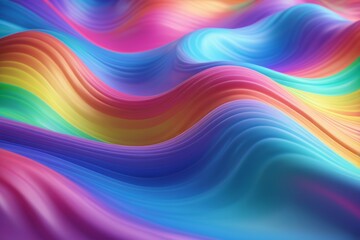 Obraz premium a close up of a colorful background with a wavy design