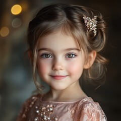 Cute little girl with smiling