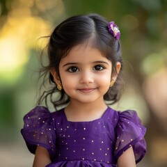 Cute little girl with smiling