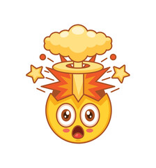 Mind Blown Comedic Explosion Emoji