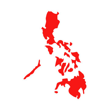 map of the Philippines red icon