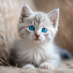 cat on white background