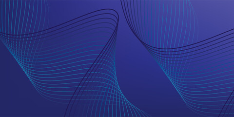 innovation wave line background with smooth shape. Beautiful waving line in blue background color. Horizontal banner template. vector illustration