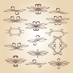 3517.eps calligraphic design elements and page decoration