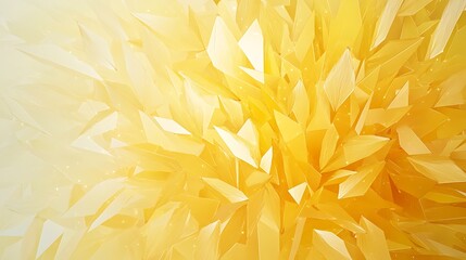 Fototapeta premium Golden Abstract Crystal Formation: A Digital Painting of Light and Shadow AI Generated