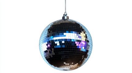 Fototapeta premium a black disco ball hanging