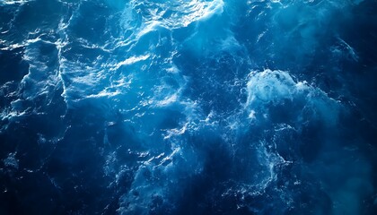 Rough Ocean Surface, Top View