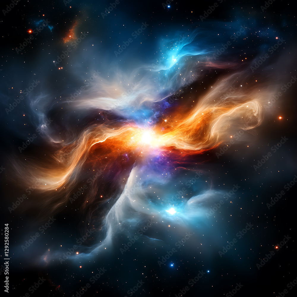 Canvas Prints cosmic explosion phenomenon outer space digital art nebula environment stellar viewpoint abstract co