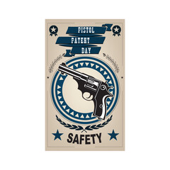 Llabel for Pistol Patent Day