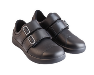 Lightweight black weightlifting shoes with dual straps, perfect for gym workouts. Designed for stability and support during heavy lifts, these shoes enhance performance and comfort