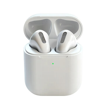 Wireless Earbuds in Charging Case White Bluetooth Headphones Portable Audio Device