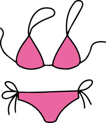 pink bikini swimsuit