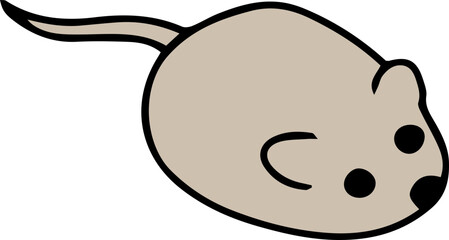 vector illustration of a mouse