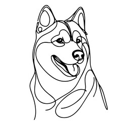vector illustration of a dog