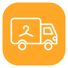 Minimalist Line Art Circular Laundry Service Icon