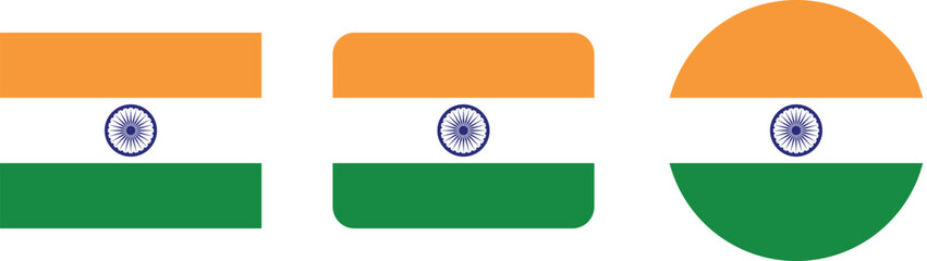 Indian Flag Designs in Different Shapes