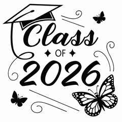 Obraz premium Excited Graduate Class of 2026 - Joyful Artwork