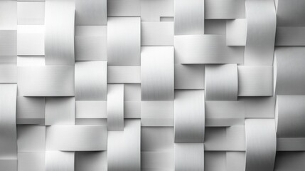 Abstract White Woven Pattern Background Texture Modern Geometric Design Architectural Detail