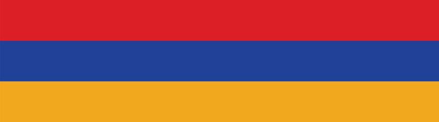 Armenia flag long banner digital vector illustration