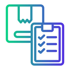 clipboard Line Gradient Icon