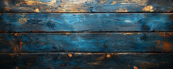 Rustic Charm Dark Blue and Brown Wooden Plank Background Texture for Unique Visual Designs