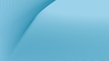 Azure Sky blue abstract background with stripes curve line