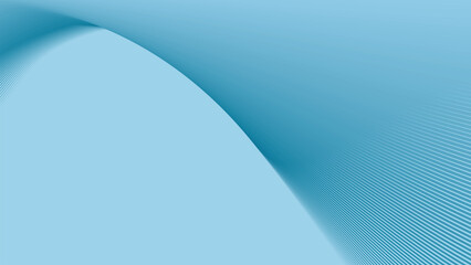 Azure Sky blue abstract background with stripes curve line