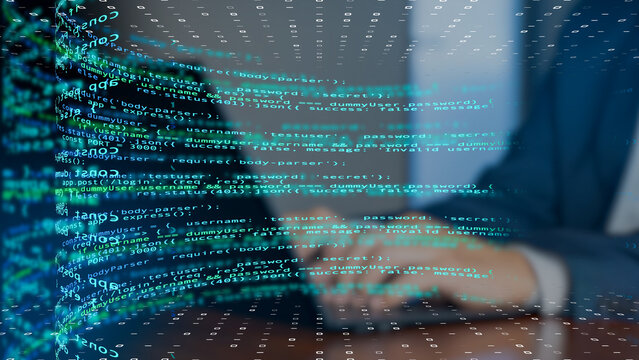 Abstract coding and cyber security visualization