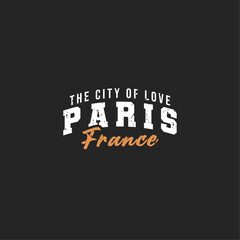 Paris France Authentic Edition T Shirt Design