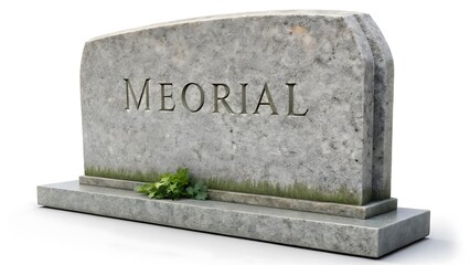 Grey Granite Headstone Memorial