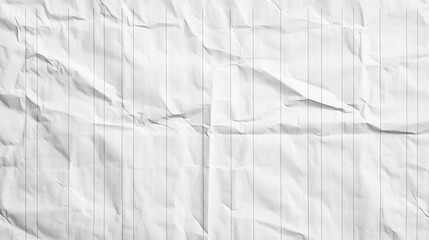 Wrinkled lined paper, crumpled texture. Ideal for backgrounds, notes, or distressed designs.