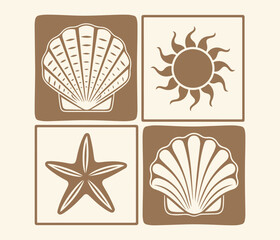 Summer prints Sunshine tropical beach art, Summer retro graphic print design. Seashell for hand drawn, cosmic sun surf board t shirt design, vintage summer t-shirt design, take me to the sunshine,