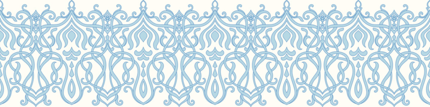 Rolled paper border pattern for frame