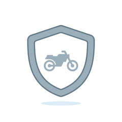Fototapeta premium Vector Motorcycle Protection Shield Illustration