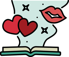 Romance line icon