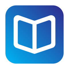 book Solid gradient icon