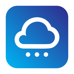 snow Solid gradient icon