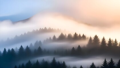 Fototapeta premium fog in the mountains