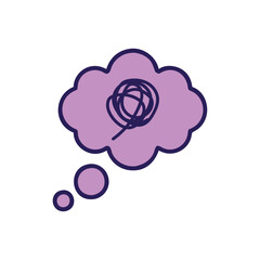 Mental Health Overthinking Concept Icon