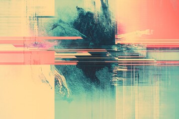 geometric background combined with retro