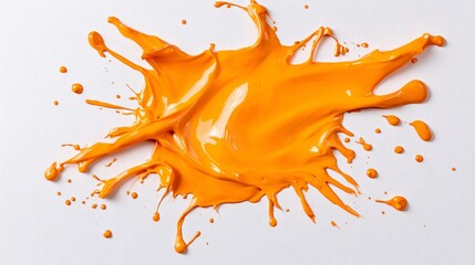 vibrant orange paint splash for creative projects