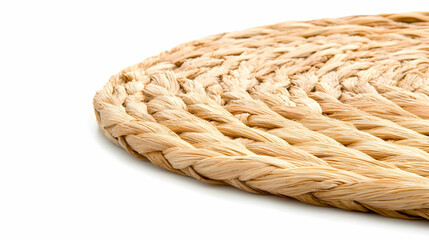 Obraz premium Natural Woven Round Placemat Made from Eco-Friendly Materials