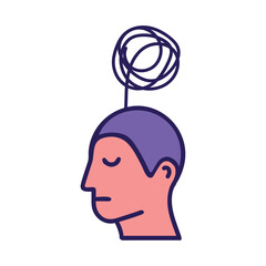 Mental Health Overthinking Mind Icon
