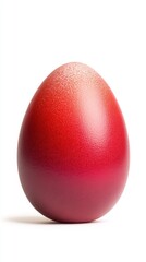 coloured easter egg. red gradation colored easter egg.
