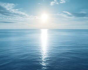 Tranquil Ocean Sunset Horizon