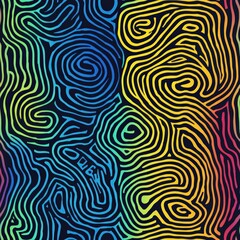 Engaging and bright colorful pattern with diverse elements creating a unique visual experience